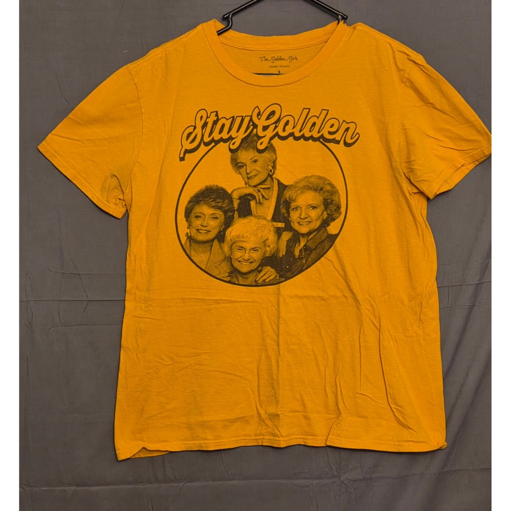 The Golden Girls "Stay Golden" Graphic T-Shirt Women's Size Large Orange‎